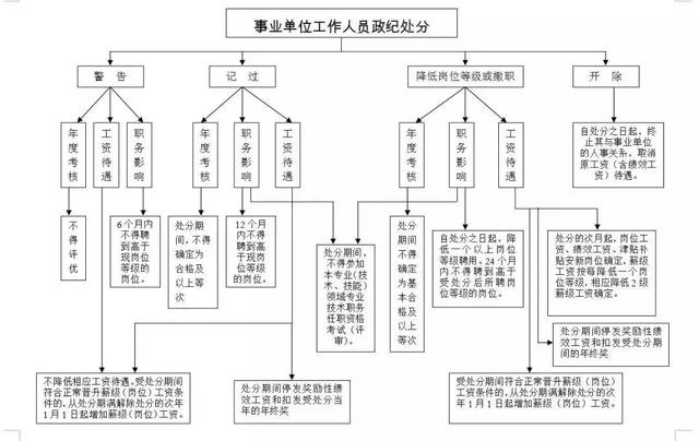 党政纪处分后工资待遇变化示意图表